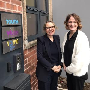 Fiona Ryan, Commissioner for Survivors of Institutional Childhood Abuse and Alicia Toal, Chief Executive of VOYPIC