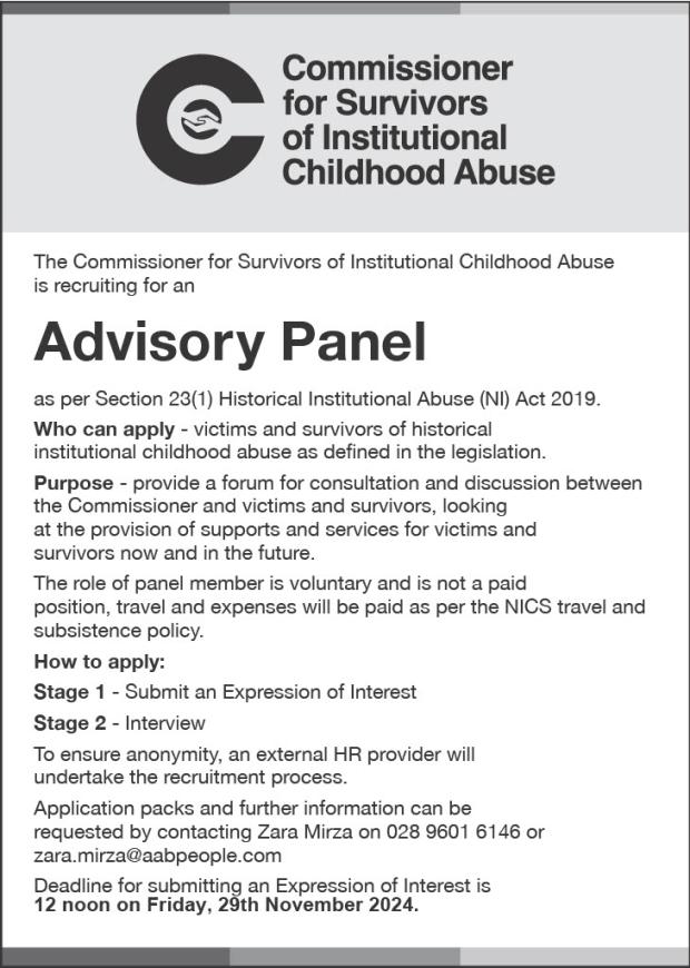 Advisory Panel job advertisement